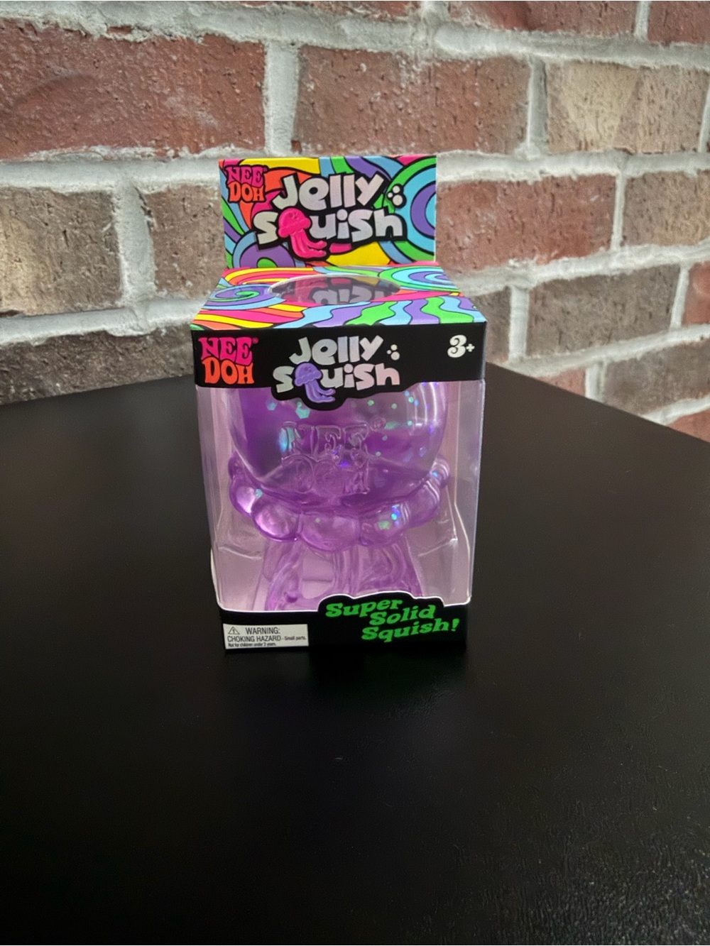 NeeDoh Jelly Squish Purple Super Solid Squish Toy